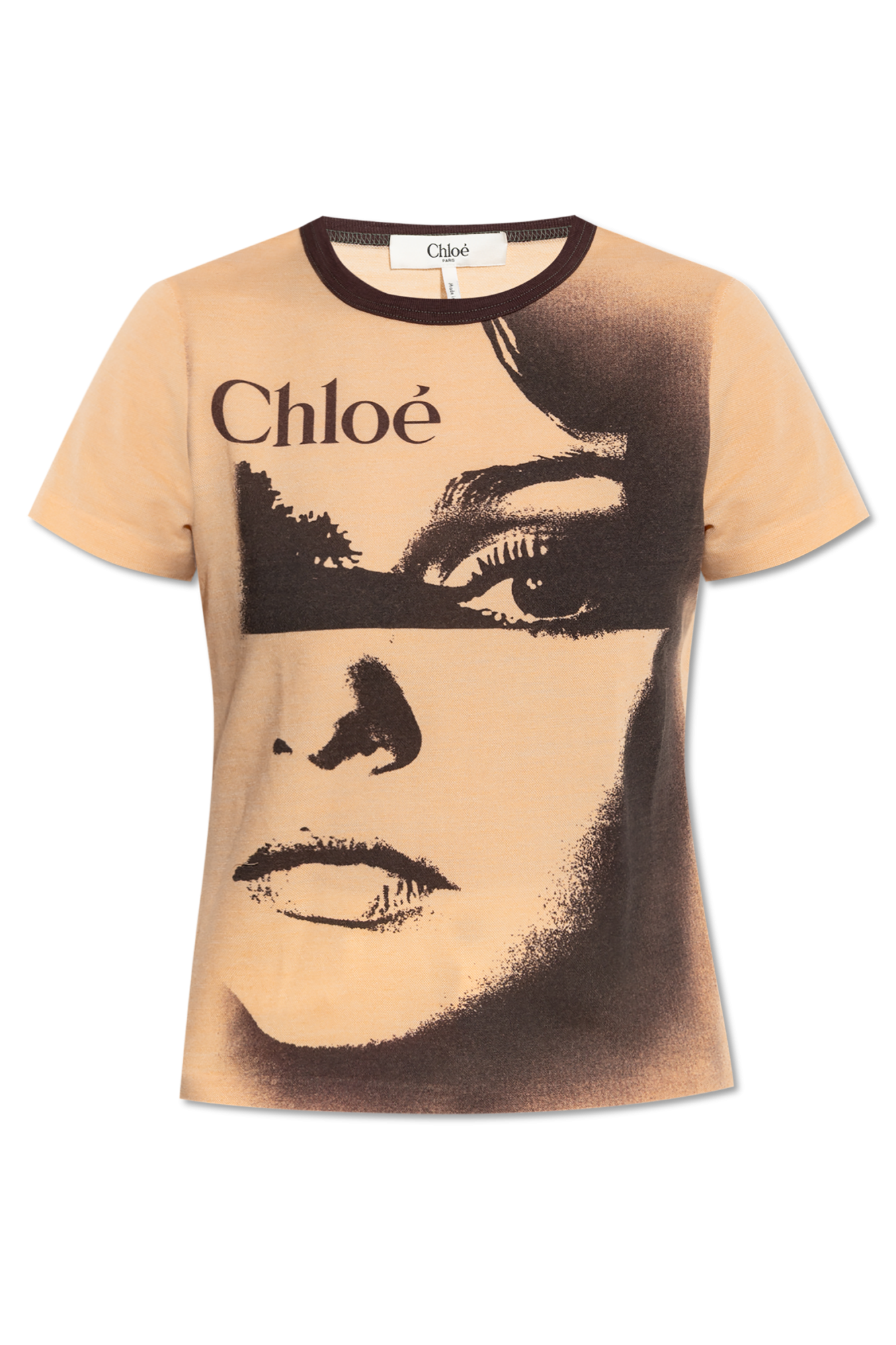 Chloé Cropped Boxy Logo T Shirt In Cotton Jersey | Chloé US